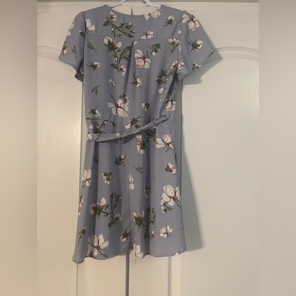 Dynamite Floral Wrap Mini Dress - Picture 3 of 3